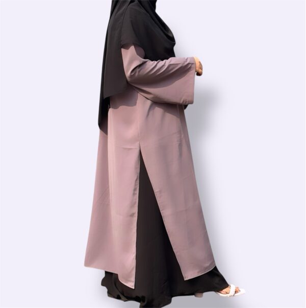 Dusky Lavender set - Long Kurti with Flowy Skirt