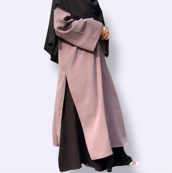 Dusky Lavender set - Long Kurti with Flowy Skirt - Image 5