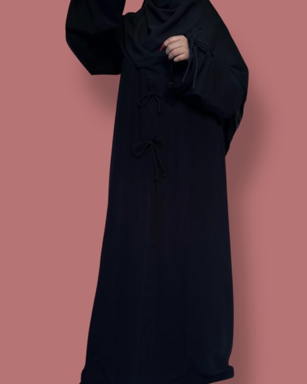 Black Bow Abaya - Image 2