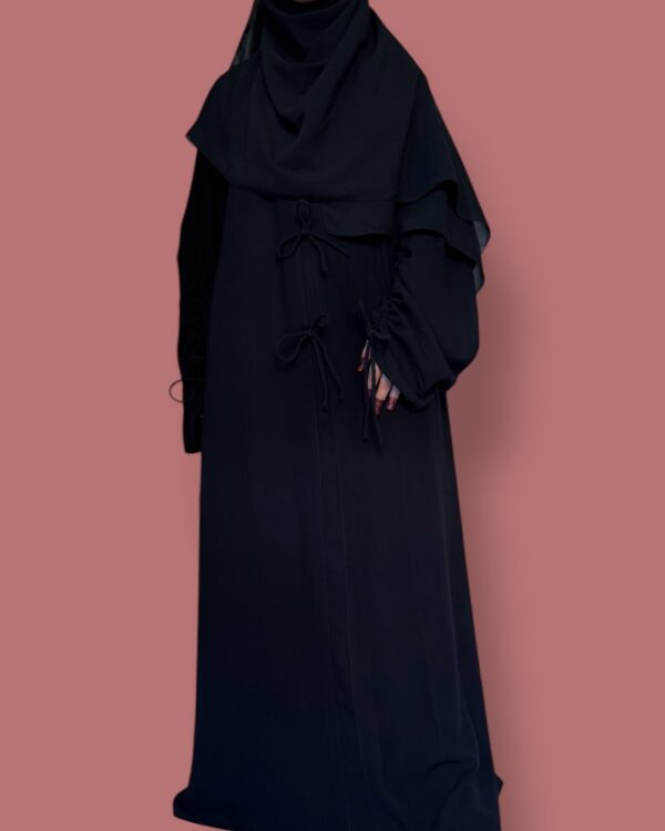 Black Bow Abaya - Image 4