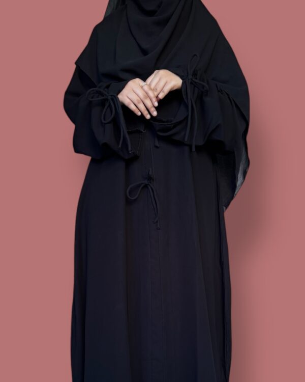 Black Bow Abaya - Image 5