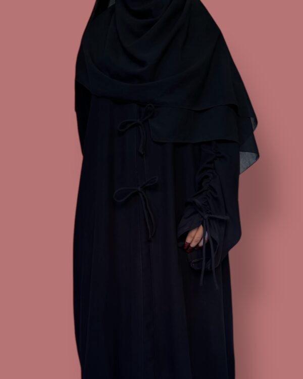 Black Bow Abaya - Image 7