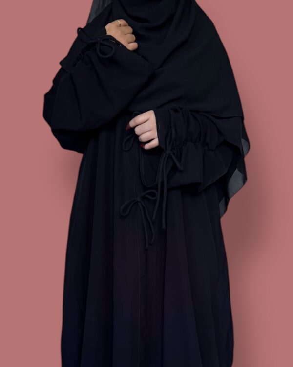 Black Bow Abaya - Image 8