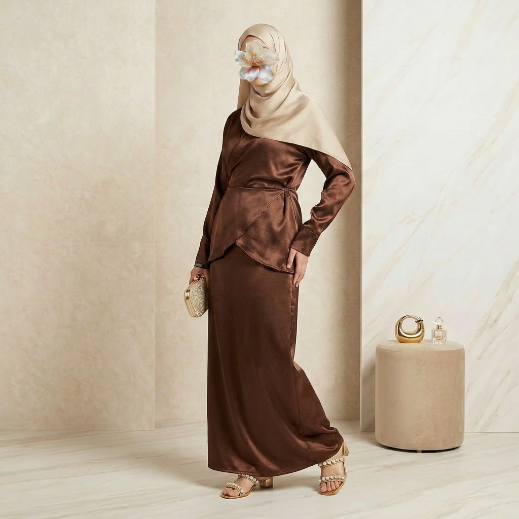 Mocha wrap co-ord set 3 Mocha wrap co-ord set - Image 3