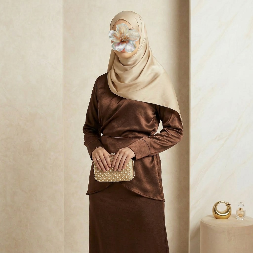 Mocha wrap co-ord set 4 Mocha wrap co-ord set - Image 4