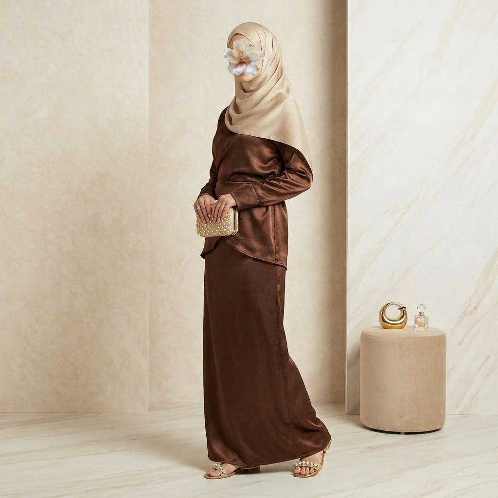 Mocha wrap co-ord set 5 Mocha wrap co-ord set - Image 5
