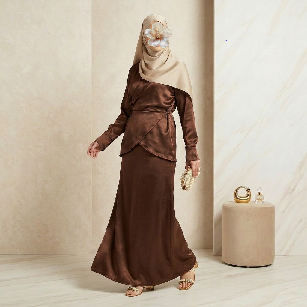 Mocha wrap co-ord set 8 Mocha wrap co-ord set - Image 8