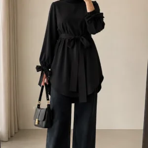 Black Modest Top