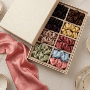 Satin scrunchies