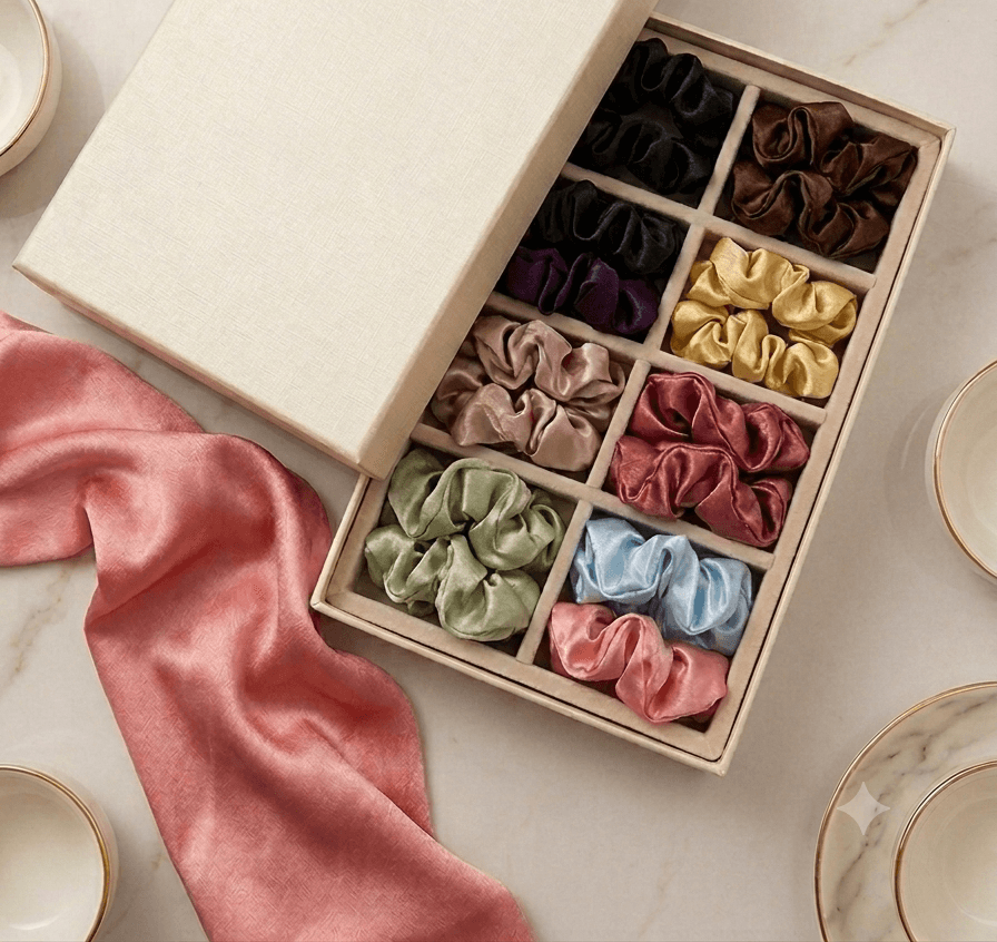 Satin scrunchies 1 Satin scrunchies
