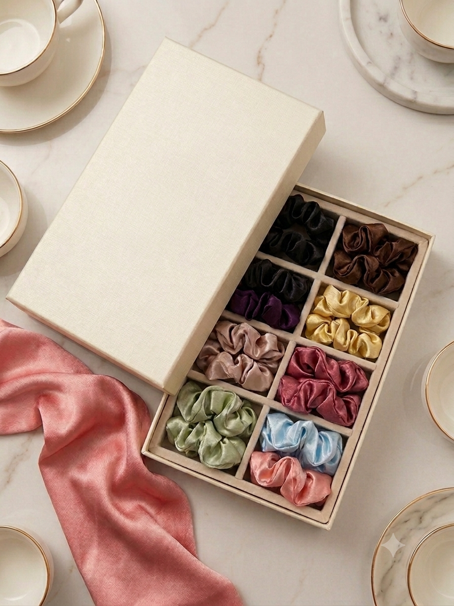 Satin scrunchies 1 Satin scrunchies