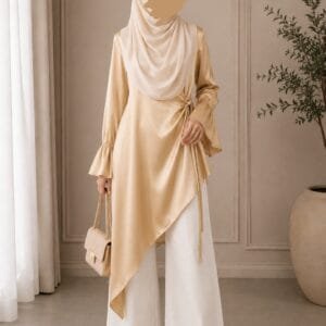 Golden Tie-Side Top