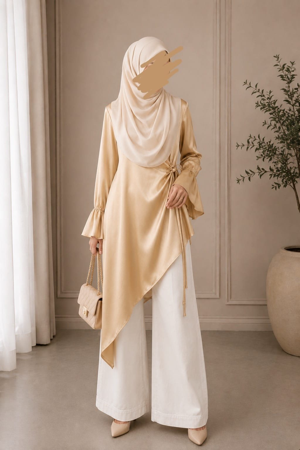 Golden Tie-Side Top 1 Golden Tie-Side Top