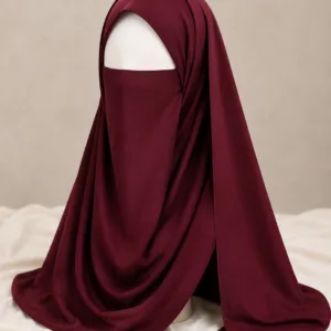 Bridal hijab+ half niqab combo