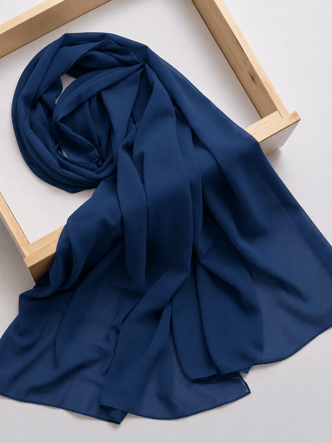 The Midnight Navy - Malaysian Georgette Hijab 1 The Midnight Navy - Malaysian Georgette Hijab
