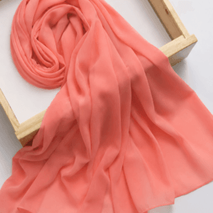 The Coral Crush - Malaysian Georgette Hijab