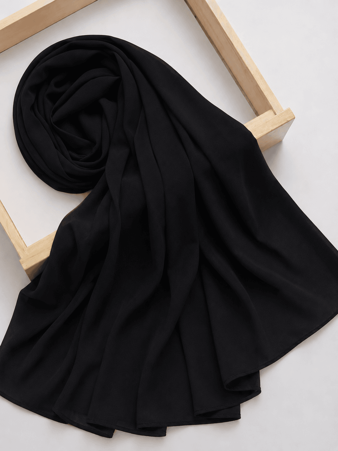 The Obsidian - Heavy Chiffon Hijab 1 The Obsidian - Heavy Chiffon Hijab